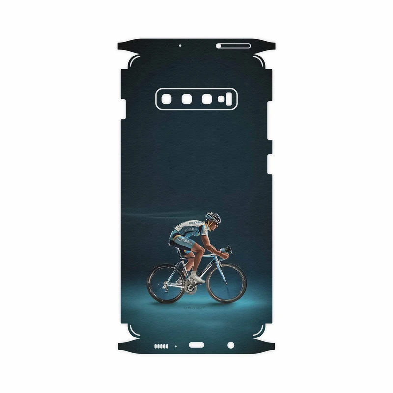 برچسب پوششی ماهوت مدل Road cycling-FullSkin مناسب برای گوشی موبایل سامسونگ Galaxy S10 Plus