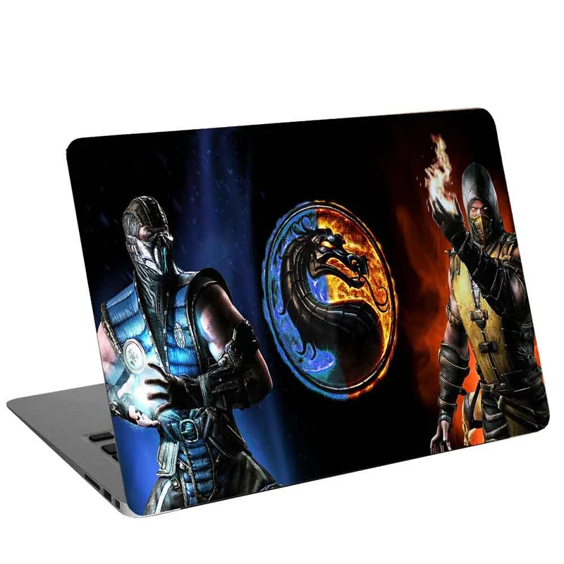 استیکر لپ تاپ طرح mortal kombat-sub zero vs scorpion کد cl-403 مناسب برای لپ تاپ 15.6 اینچ