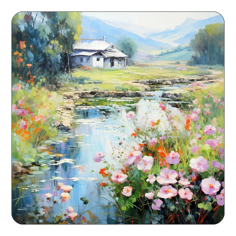 مگنت کاکتی طرح نقاشی رنگ روغن مدل mp69919