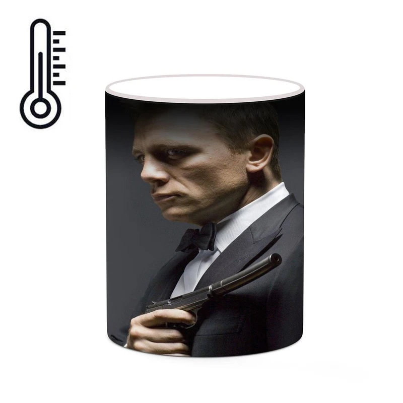 ماگ حرارتی کاکتی طرح دنیل کریگ Daniel Craig مدل mgh25746