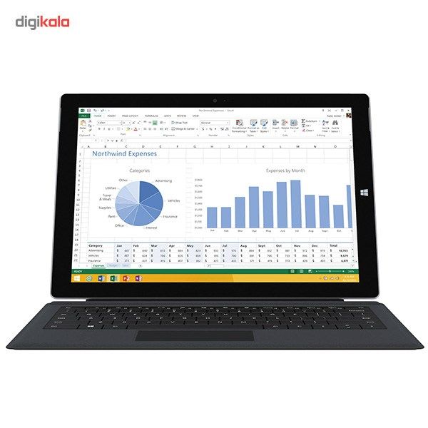 تبلت مایکروسافت مدل Surface Pro 3 - D به همراه کیبورد ظرفیت 256 گیگابایت