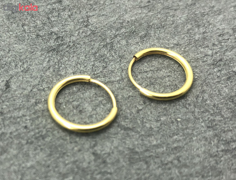 گوشواره طلا 18 عیار گيرا گالرى مدل حلقه گوشواره طلا 18 عیار گيرا گالرى مدل حلقه