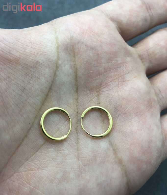 گوشواره طلا 18 عیار گيرا گالرى مدل حلقه گوشواره طلا 18 عیار گيرا گالرى مدل حلقه