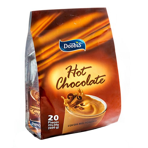 هات چاکلت دوبیس مدل Cocoa Mix Powder بسته 20 عددی