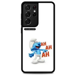 AKAM AMC-WSGS21U-SMURFS-5 Cover For Samsung Galaxy S21 Ultra
