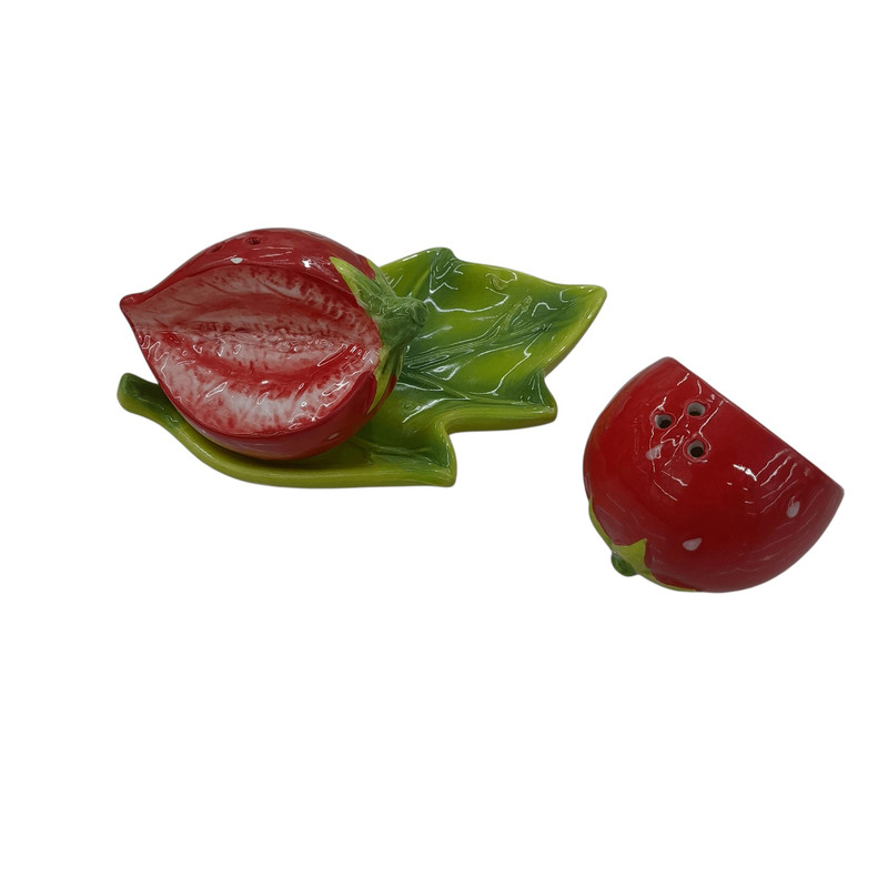 ست نمکپاش و فلفل پاش طرح Strawberry مجموعه 3 عددی