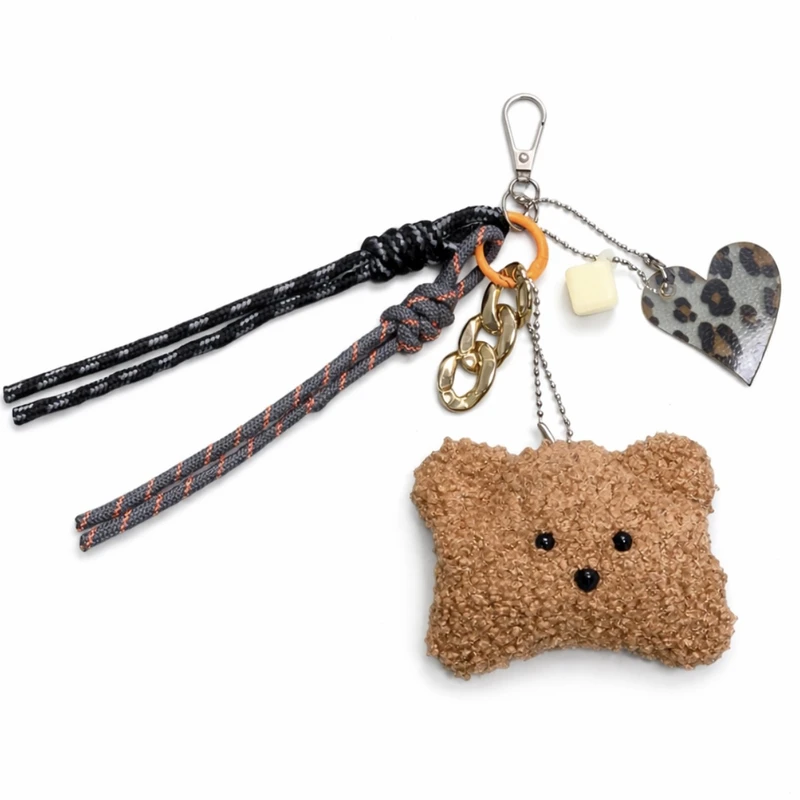 آویز کیف زنانه مدل چارم بگ طرح خرس تدی