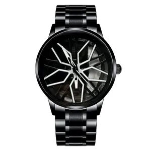 ساعت مچی عقربه‌ای مردانه کوارتز مدل بند فلزی صفحه چرخان کد 3.3