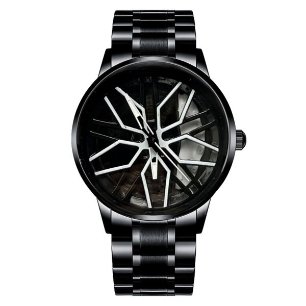 ساعت مچی عقربه‌ای مردانه کوارتز مدل بند فلزی صفحه چرخان کد 3.3