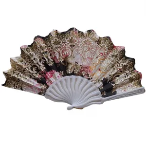 بادبزن دستی طرح گل کد 302