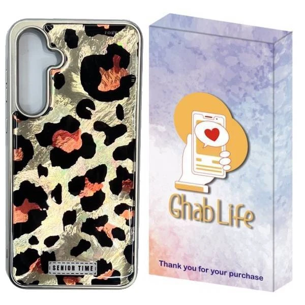 کاور قاب لایف مدل فانتزی طرح پلنگی مناسب برای گوشی موبایل سامسونگ Galaxy A35