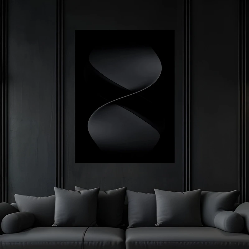 تابلو بکلیت طرح هنری مدرن مدل B-bu6306 فریم مشکی