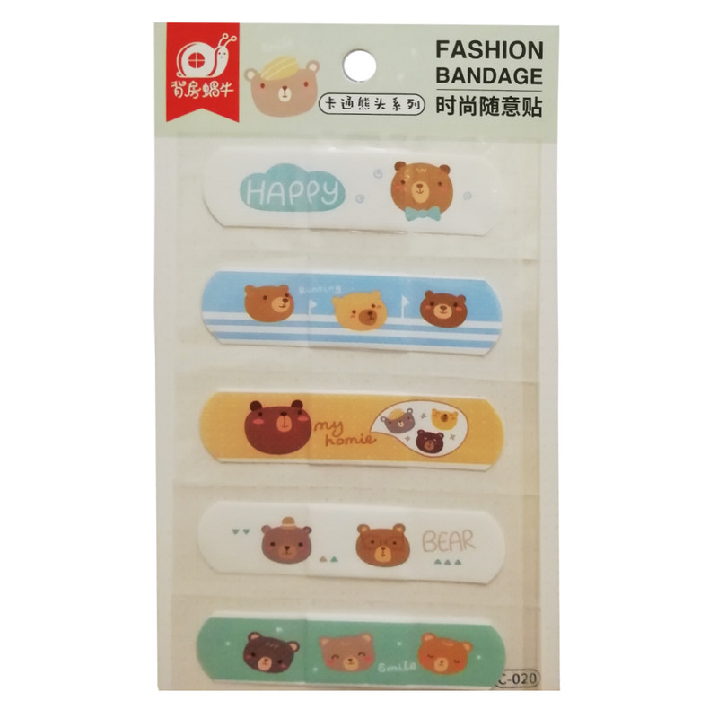 چسب زخم طرح خرس کد C-020 بسته 5 عددی