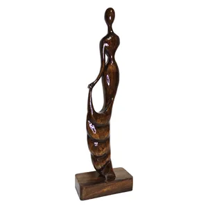 مجسمه چوبی طرح انتزاعی زن کد 4002