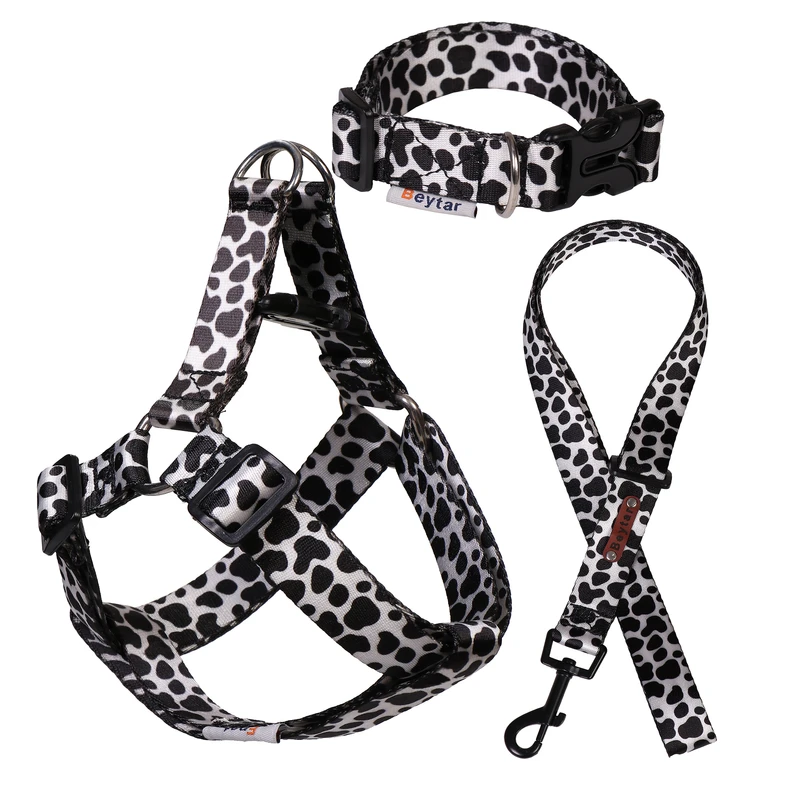 قلاده کتفی و بند قلاده سگ بیطار مدل cow سایز مدیوم