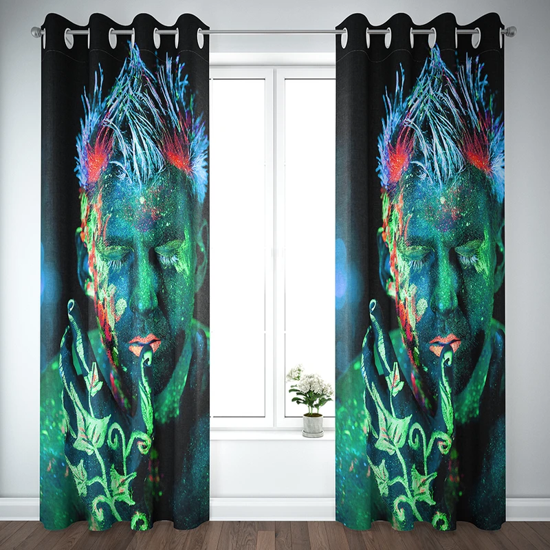 پرده مدل پانچی DK300 33 سایز 300x135 سانتی متر