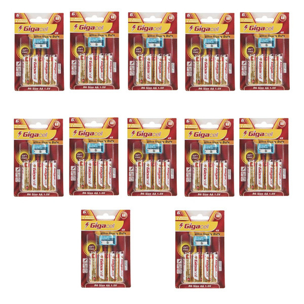 باتری قلمی گیگاسل مدل Ultra Heavy Duty بسته 48عددی