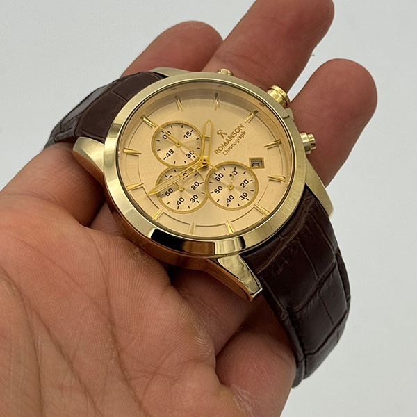 ساعت مچی عقربه‌ای مردانه کوارتز کرنوگراف رومانسون مدل سه موتور 5443