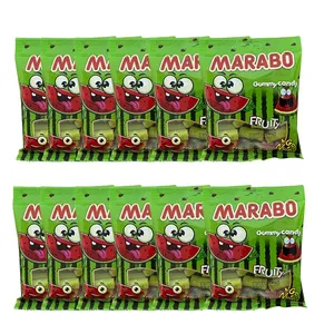 پاستیل لقمه ای هندوانه مارابو - 50 گرم بسته 12 عددی