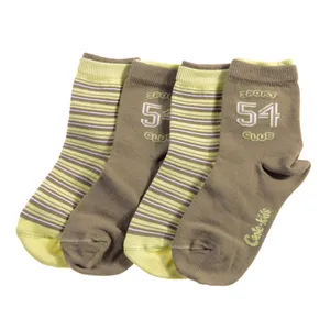 جوراب بچگانه کنته کیدز کد 001 رنگ سبز مجموعه 2 عددی