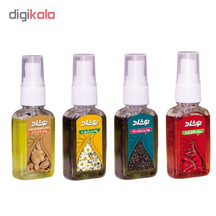 روغن بدن نوشاد مدل Athletes مجموعه 4 عددی