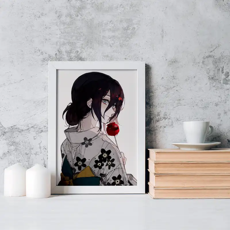 تابلو خندالو مدل ریزه انیمه مرد اره ای کد 17940