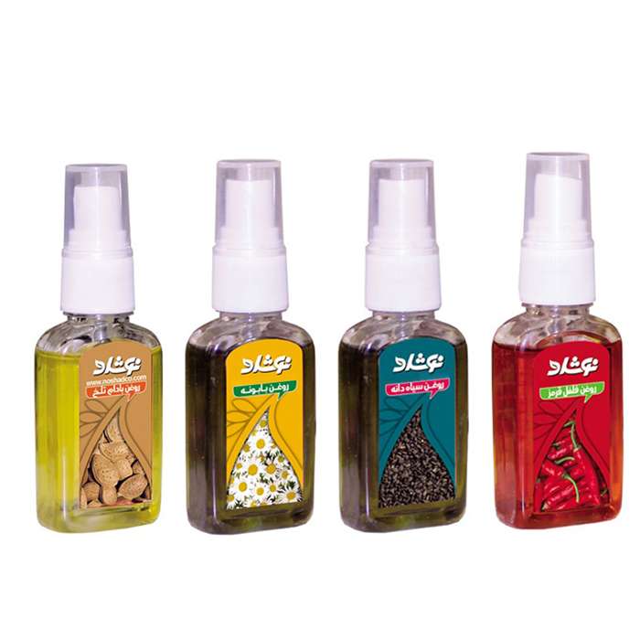 روغن بدن نوشاد مدل Athletes مجموعه 4 عددی