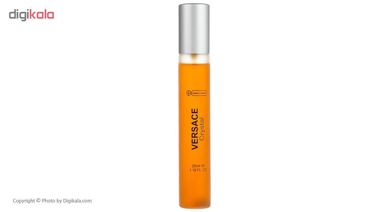 عطر جیبی زنانه سوئیس آرمی مدل ورساچه کریستال نویر