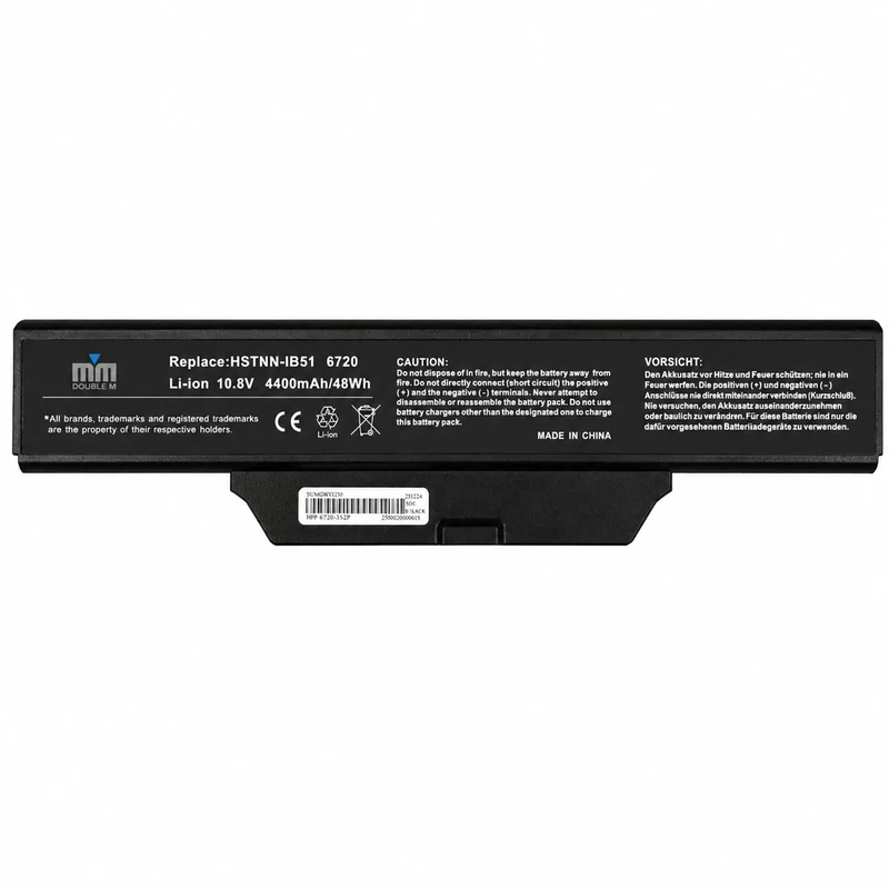 باتری لپ‌تاپ 6 سلولی دابل ام مدل HSTNN-IB51 مناسب برای Compaq 6720s