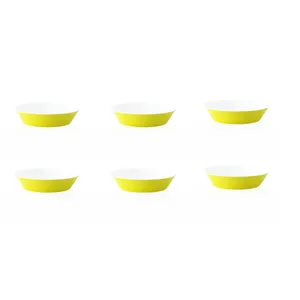 بشقاب خورش خوری زی مدل فرم اس 19 پاستل درجه عالی بسته شش عددی	