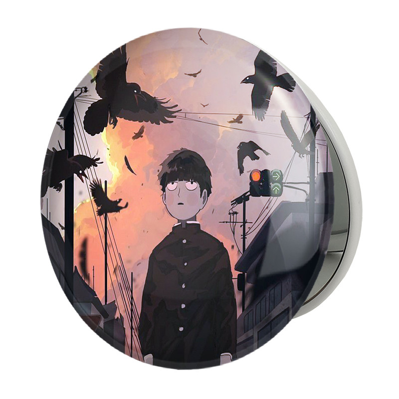 آینه جیبی خندالو طرح شییکو انیمه موب سایکو Mob Psycho 100 مدل تاشو کد 24425 