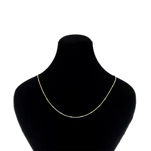 زنجیر طلا 18 عیار طرح استوانه حلقه کد 029