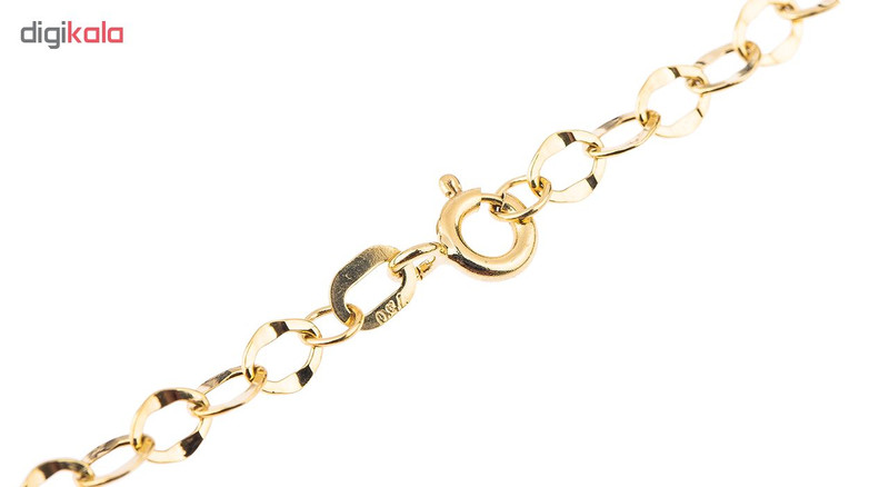 زنجیر طلا 18 عیار طرح حلقه ای کد 030 زنجیر طلا 18 عیار طرح حلقه ای کد 030
