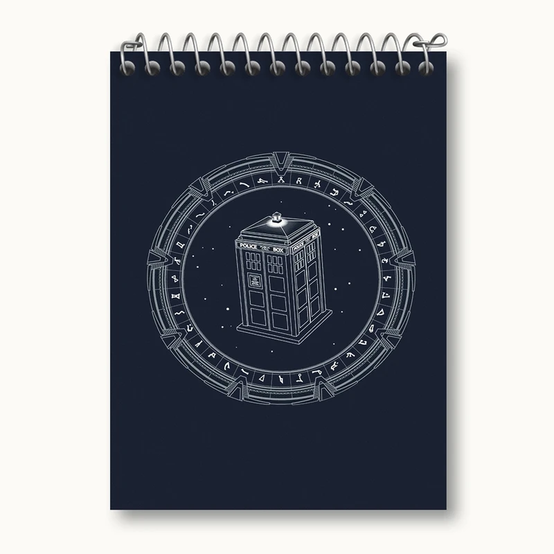 دفتر یادداشت 50 برگ خندالو مدل سریال داکتر هو Doctor Who کد 29756