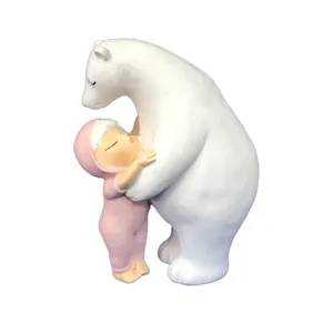 مجسمه دنیا دکوری سرمد مدل دختر و خرس کد 1 