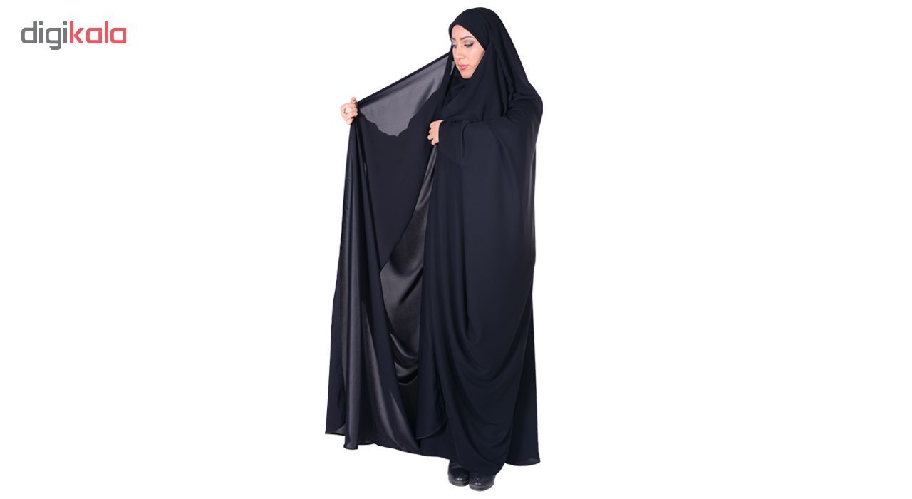 چادر بحرینی شهر حجاب مدل کرپ کن کن ژرژت کد 8041 -  - 4