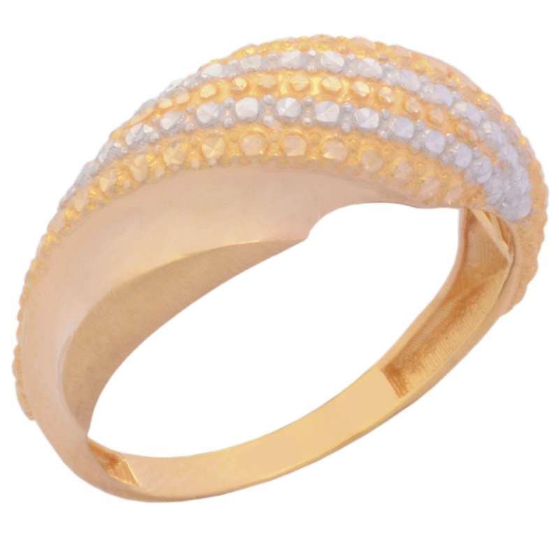 انگشتر طلا 18 عیار زنانه طلای مستجابی مدل آوا کد 67055