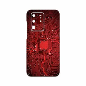 MAHOOT Red Printed Circuit Board Cover Sticker for Samsung Galaxy S20 Ultra