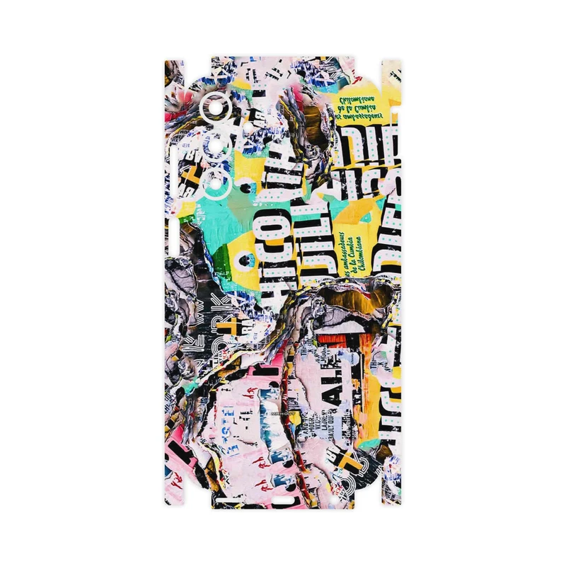 برچسب پوششی ماهوت مدل Collage of Teared Paper-FullSkin مناسب برای گوشی موبایل سامسونگ Galaxy A15