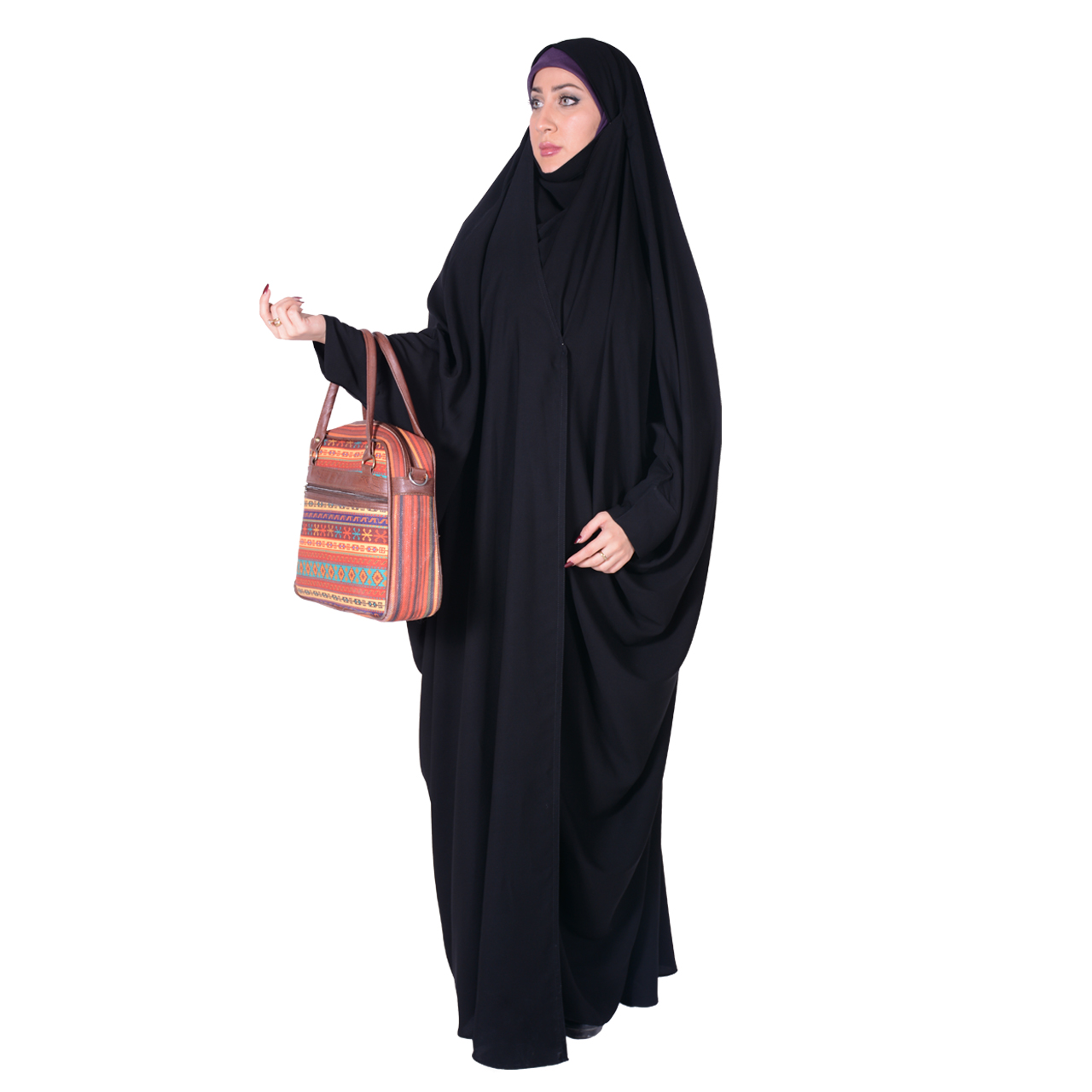 نکته خرید - قیمت روز چادر بحرینی شهر حجاب مدل کرپ کریستال کد 8040 خرید