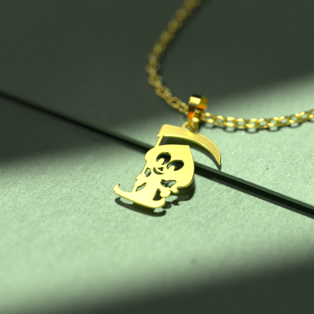 گردنبند طلا 18 عیار زنانه مدوپد مدل هالووین کد G3-1-1270