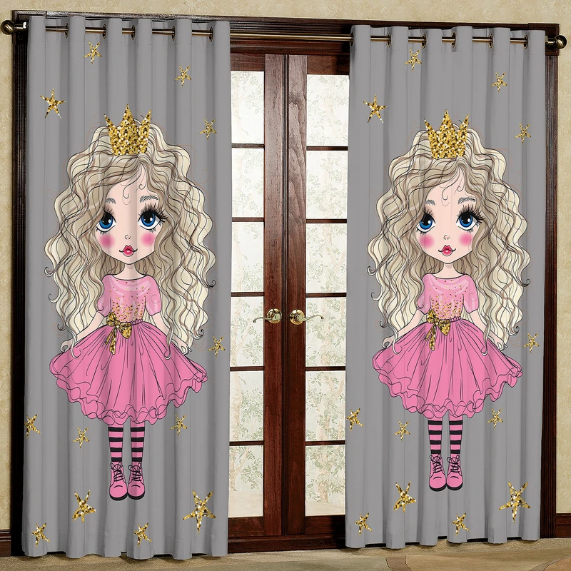 پرده مدل دختر کد 11سایز 200x140 سانتی متر