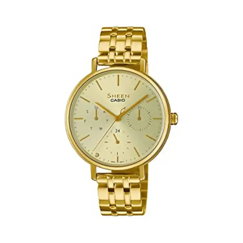 ساعت مچی عقربه ای زنانه کاسیو مدل SHE-4541G-9AUDF