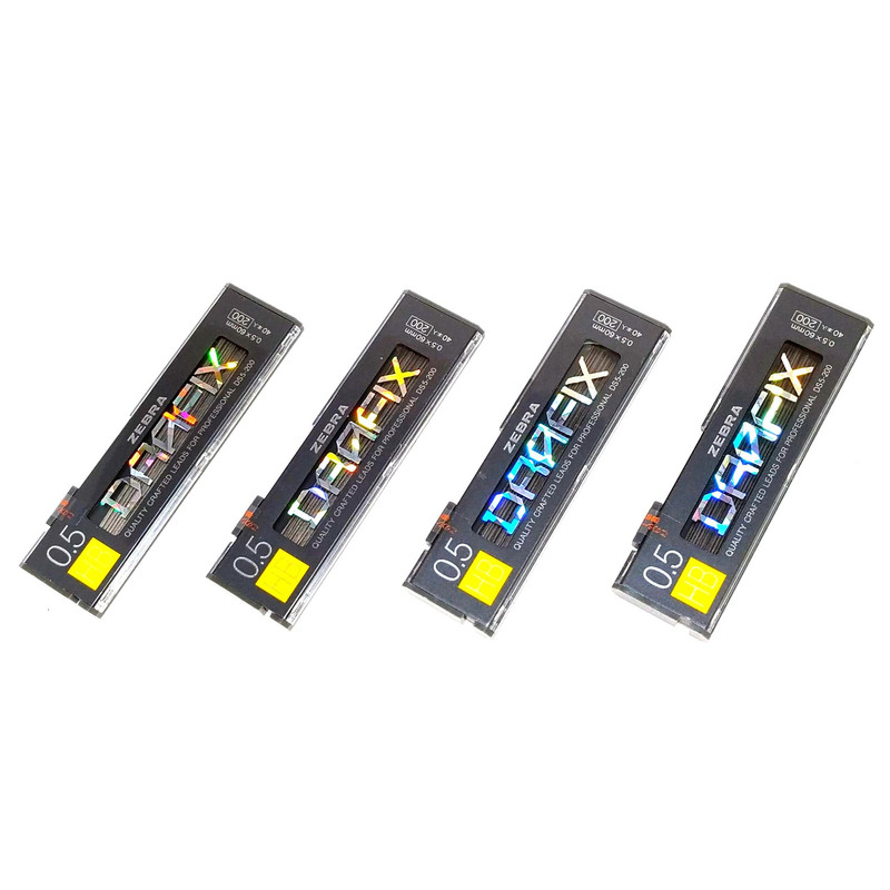 نوک مداد نوکی زبرا مدل درافیکس قطر نوشتاری 0.5 میلی متر بسته 4 عددی نوک مداد نوکی زبرا مدل درافیکس قطر نوشتاری 0.5 میلی متر بسته 4 عددی