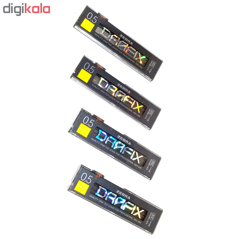 نوک مداد نوکی زبرا مدل درافیکس قطر نوشتاری 0.5 میلی متر بسته 4 عددی نوک مداد نوکی زبرا مدل درافیکس قطر نوشتاری 0.5 میلی متر بسته 4 عددی