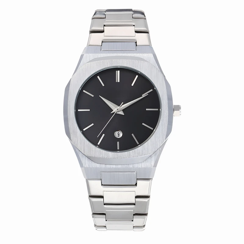 ساعت مچی عقربه‌ای کوارتز مردانه مدل کلاسیک لوکس دیت جاست بند استیل کد 2