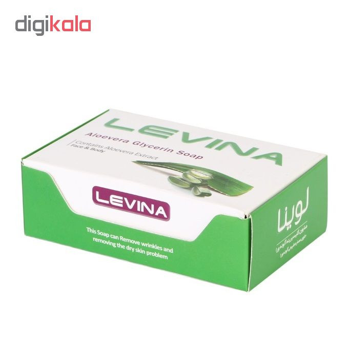 صابون گلیسیرین لوینا مدل Aloevera مقدار 120 گرم