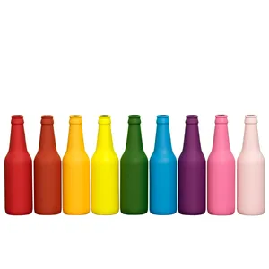 گلدان دکوری مدل شیشه ای رنگی کد p140 بسته 9 عددی