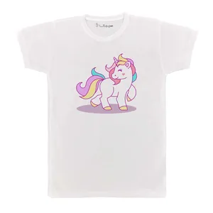 تی شرت بچگانه پرمانه طرح Unicorn کد pmt.3128