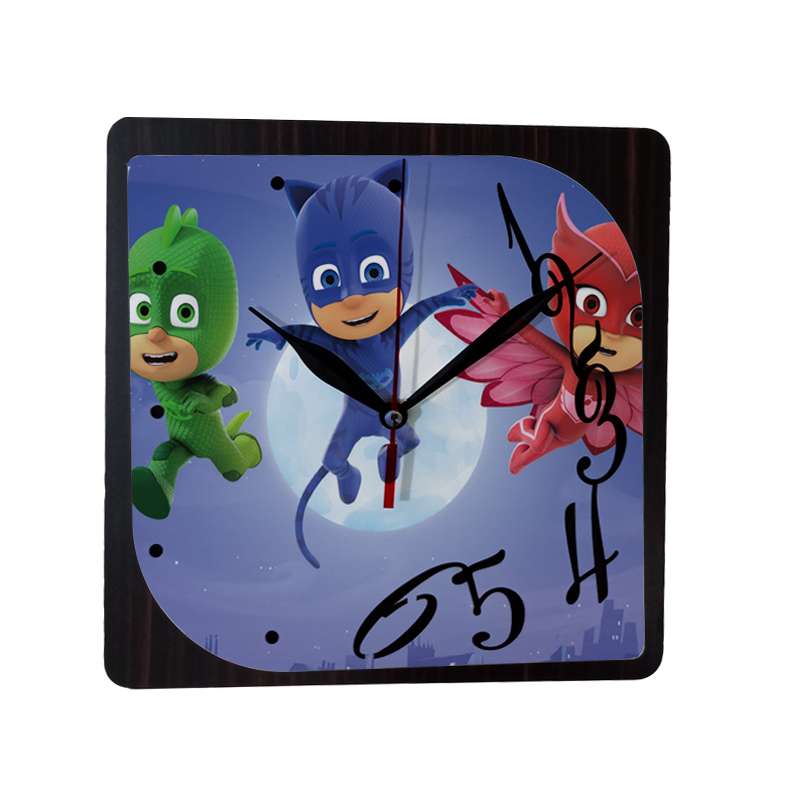 ساعت دیواری کودک طرح pj masks کد Tz5